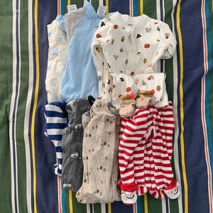 Bundle of baby footie bodysuits, 3-6mo, EUC